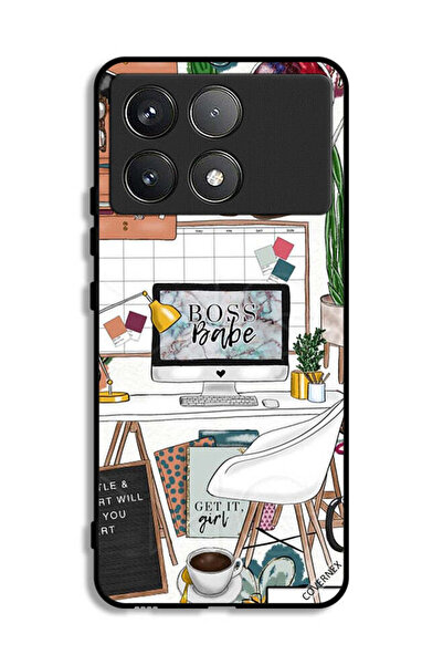 Covernex غطاء حماية لهاتف شاومي ريدمي K70 - مشبك فني من Boss Babe