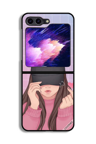 Covernex غطاء حماية لهاتف Samsung Galaxy Z Flip6 بتصميم قبعة الحب المفاجئة لل...