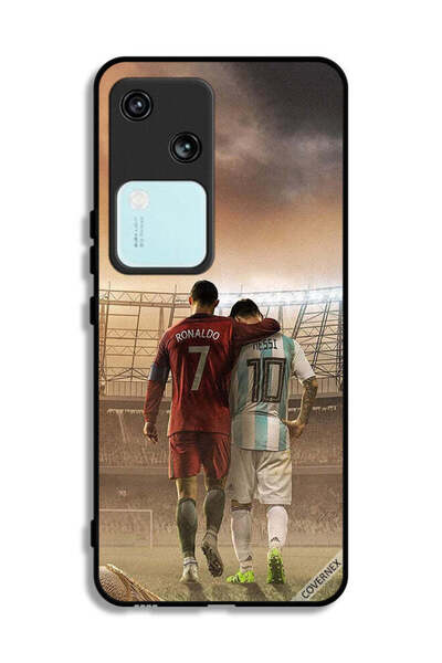 Covernex غطاء حماية لهاتف Vivo S18 5G ميسي وكريستيانو رونالدو