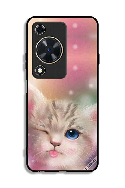 Covernex غطاء حماية لهاتف هواوي إنجوي 70 - قطة لطيفة
