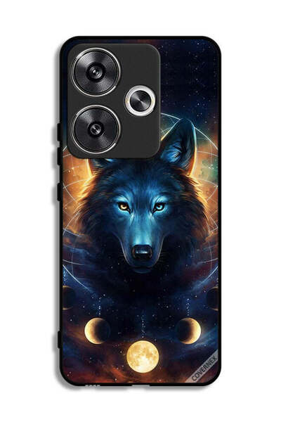 Covernex غطاء حماية لهاتف شاومي ريدمي توربو 3 5G بتصميم ذئب في الفضاء