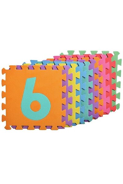 MalPlay Foam Puzzle Mat MalPlay, 10 Pieces with Numbers, 29x29 cm