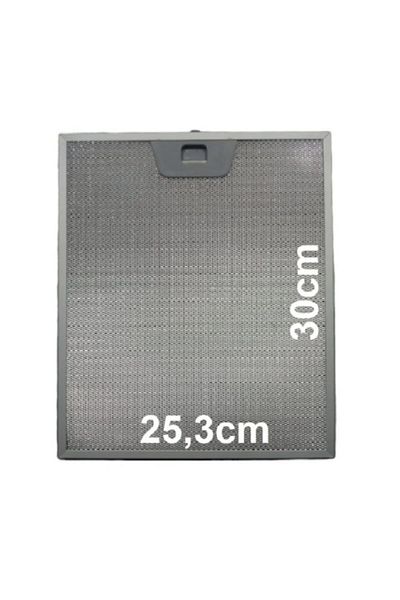 Koyuncu Hood Filter 253X300 Aspirator Wire Filter Front Part with Single Tab, Rear Part Without Tabs