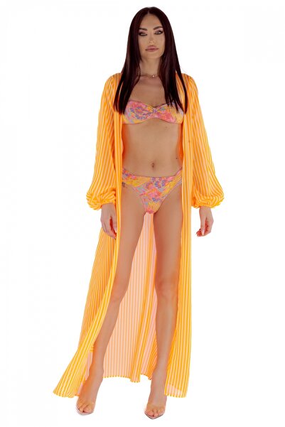 Atmosphere Fashion Long orange beach dress