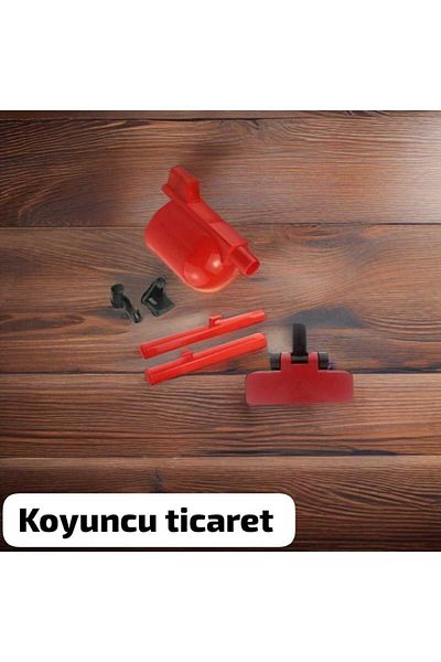 Koyuncu P 1200 Practical Vacuum Cleaner Red Complete Set