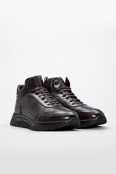 Ayakkabıhane Fur Inside Genuine Leather Brown Men's Sports Boots Ah0821411131355