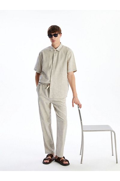 LC Waikiki Comfortable Linen Look Men's Trousers