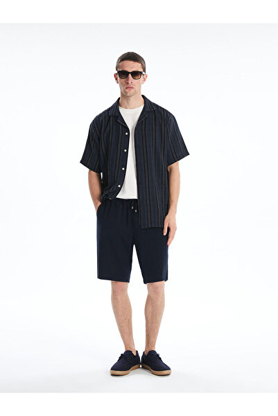 LC Waikiki Nevavm Standard Fit Linen Blend Men's Shorts with a Difference