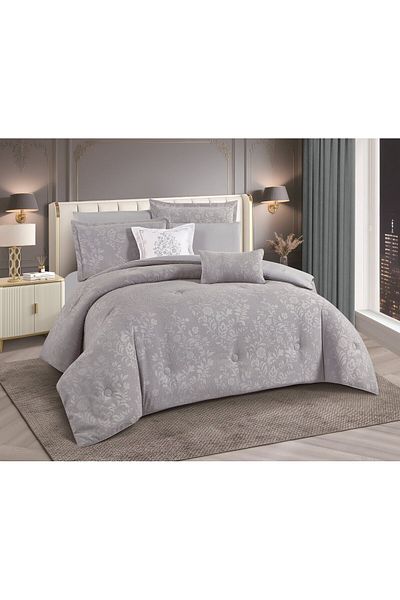 HOURS Duvet set from Horus Nafrin, 8 pieces, luxurious jacquard, Lucien-05