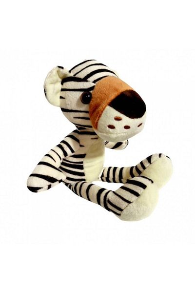 OEM Plush Toy, Jungle Animal with Embroidered Details, Zebra, 23 cm