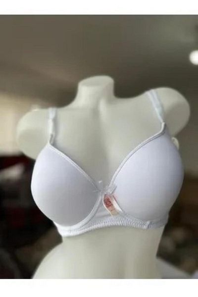 ÇEÇEN HOME Plain White Unpadded Women's Bra,Underwear