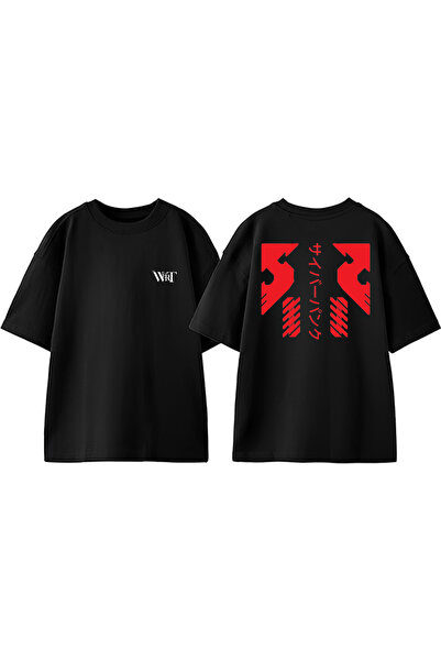 THEWERT Μπλουζάκι Cyberpunk και ιαπωνικής σχεδίασης με στάμπα από βαμβακερό μ...