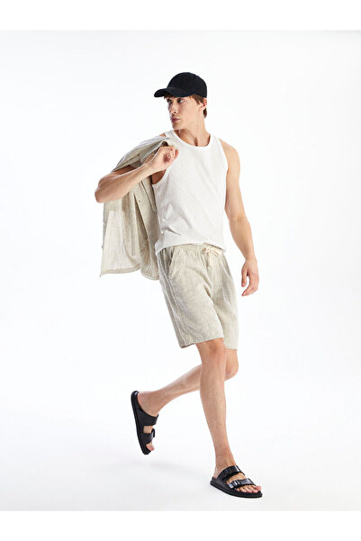 LC Waikiki Pantaloni scurți pentru bărbați, gri, cu croială confortabilă, asp...