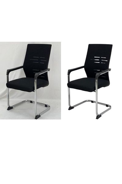 smart home Comfortable office chair set consisting of two chairs, a fixed computer chair, a meeting chair, a visitor training and conference chair