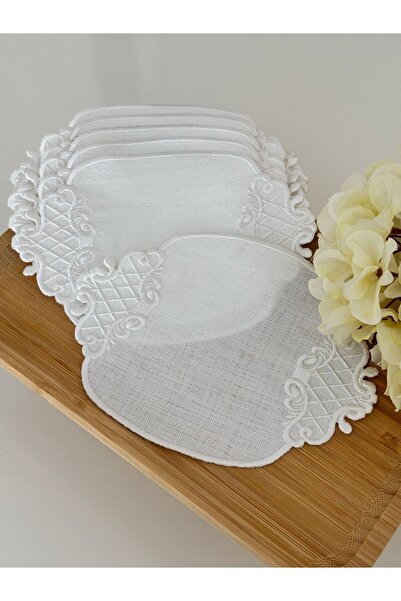 etuval gardenya keten 6'lı kahve yanı peçetesi