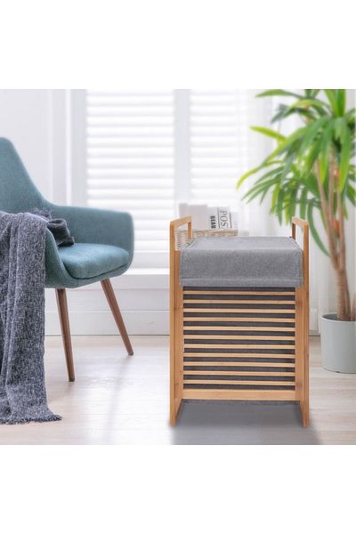 DEC13 Wooden clothes basket