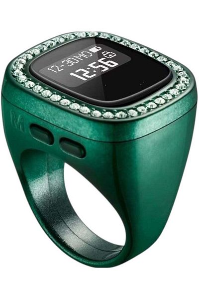 Toybox Tasbih Ring 20mm OLED Screen Multi-channel Counter with Full Screen Button and Recharge Battery