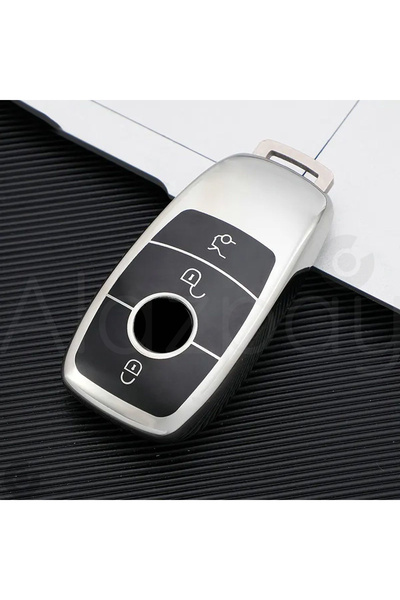Alazpay Husă pentru chei din TPU lucios compatibilă cu Mercedes A B C E S G S...