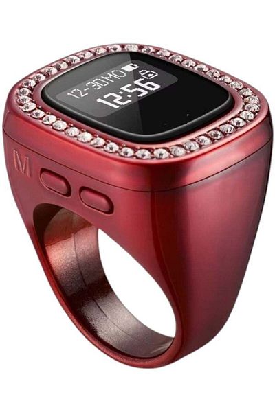 Toybox Tasbih Ring 18mm OLED Screen Multi-channel Counter with Full Screen Button and Recharge Battery