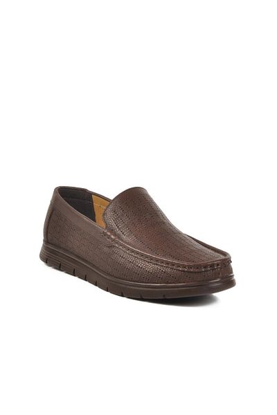 AYAKMOD 007 m Gel Sole Brown Genuine Leather Men's Casual Shoes