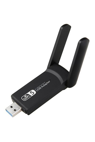 OEM Adaptor Wireless Dual-Band, Wifi Ethernet, 2.4 Ghz - 5Ghz, 1300 Mbps, USB 3.0, 2 Antene, Compatibil