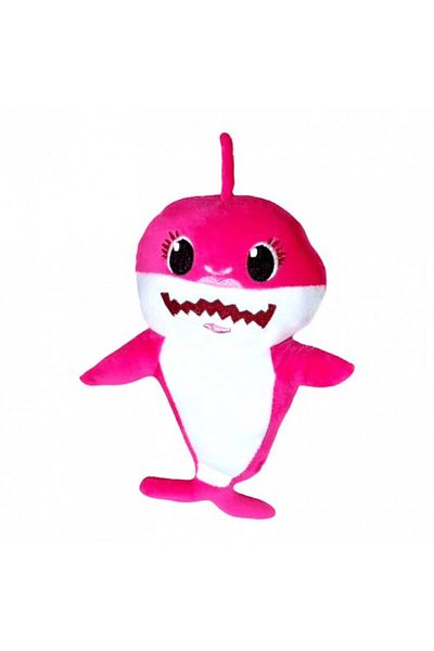 OEM Plush Toy, Baby Shark, Embroidered Details, 27 cm, Pink
