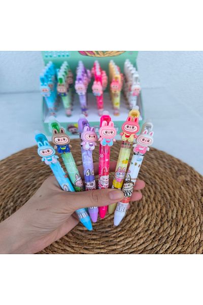 senacacollection 1 Piece Erasable Gel Pen Labubu Gel Pen Blue Ink