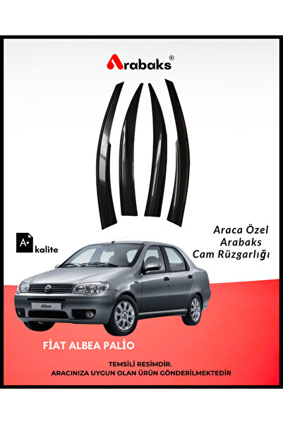 Arabaks Fiat Albea Palio Cam Rüzgarlığı 4’lü Takım (MUGEN TİP, DAYANIKLI MALZ...