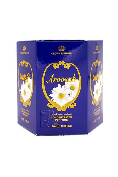 Al Rehab perfumes Aroosa Concentrated Perfume Oil Without Alcohol 6ml (Pack of 6)