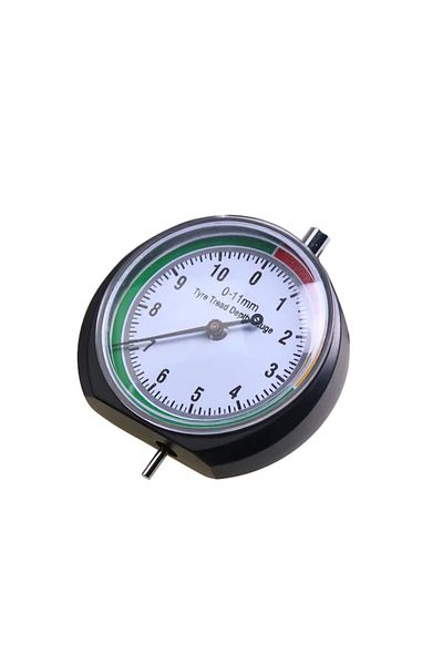 OEM Mechanical Indicator for Tire Tread Depth, Metallic, Measurement Range 0-11 mm, Black