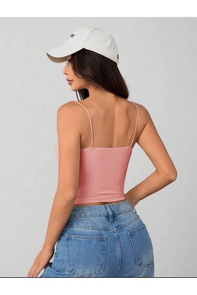 sportiness Women's Rope Strap Knitted Body Blouse