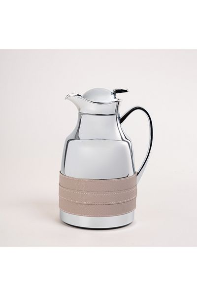 Dallaty steel vacuum flask pink leather 1L
