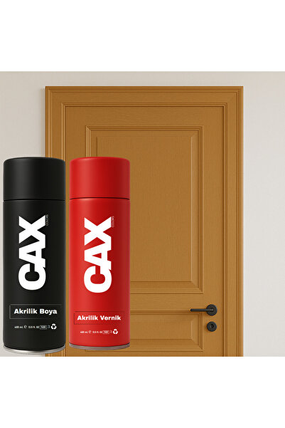 caxcolors AHŞAP & LAKE & MDF & PANEL KAPI BOYASI AKRİLİK SPREY BOYA 400 ML + ...