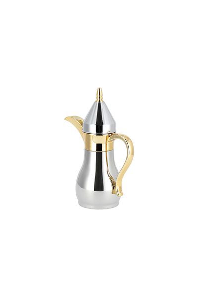 Dallaty mini vacuum flask chrome/gold 3 ml