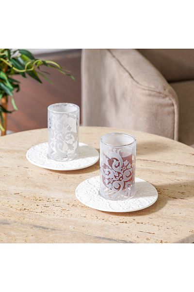 Dallaty Rio 12pcs grey porcelain tea set