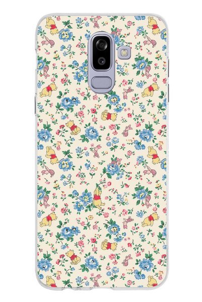 TechTree حافظة سيليكون شفافة لهاتف سامسونج جالاكسي J8 - A6 PLUS متوافقة مع دب...