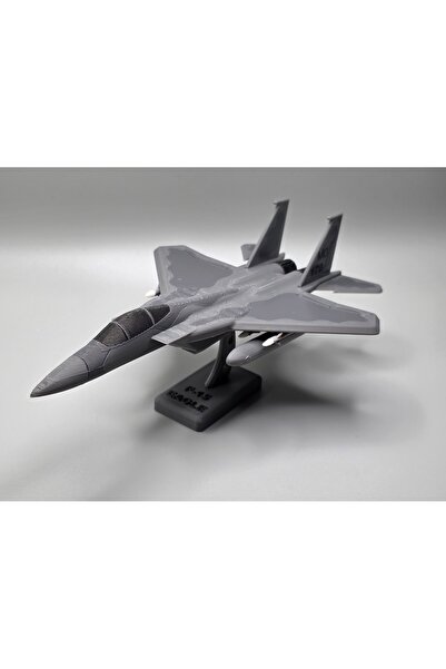 GİT3D F-15 uçak kit kart maket (Gri)