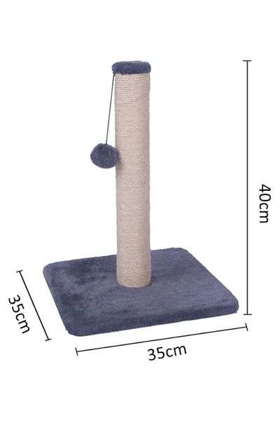 TRADE BAY Scratching Post for Kittens With Natural Sisal Board and Magic Ball (Size 35*35*40cm)