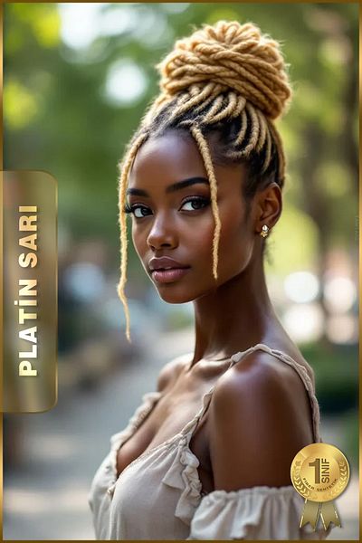 TAM TARZ Fiber Synthetic Hair for African Braiding Rasta and Box Braid - Platinum Blonde