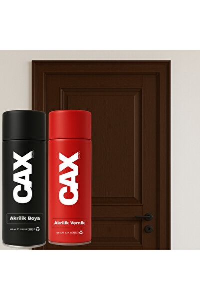 caxcolors AHŞAP & LAKE & MDF & PANEL KAPI BOYASI AKRİLİK SPREY BOYA 400 ML + ...