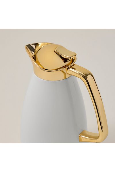 Dallaty steel vacuum flask falco white & gold 1L