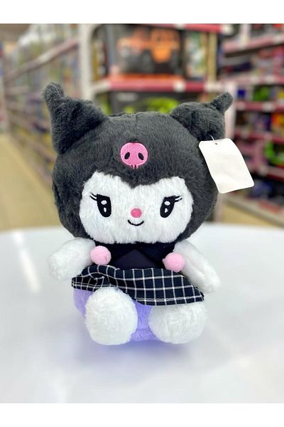 NB market Kuromi Plush Toy 22cm Black Color Kuromi Toy with Skirt