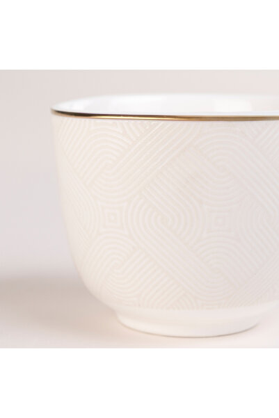 Dallaty white Tea and coffee cups set 28 pcs