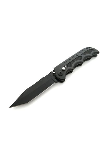 OEM Cutit Tactic Pliabil, Maner confortabil, Otel Inoxidabil + Aluminiu, Husa Inclusa, 21 cm, Negru