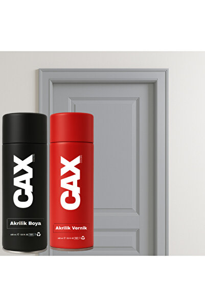caxcolors AHŞAP & LAKE & MDF & PANEL KAPI BOYASI AKRİLİK SPREY BOYA 400 ML + ...