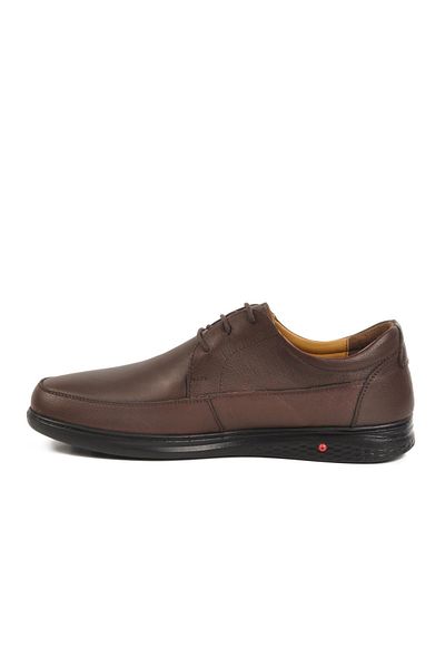 AYAKMOD 473 Gel Sole Brown Genuine Leather Men's Casual Shoes