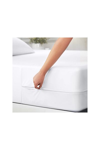 OEM Waterproof set Mattress cover 160x200x30cm+2 pillowcases 50x70cm, breathable, zipper closure
