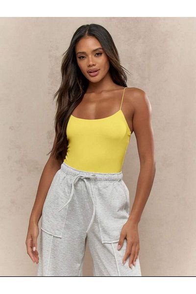 sportiness Women's Rope Strap Knitted Body Blouse