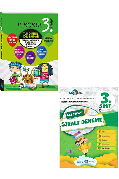 Evrensel İletişim Yayınları 3.Sınıf Evrensel Tüm Dersler Soru Bankası + 3.Sın...