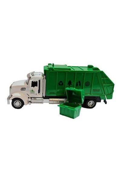 OEM Metal Car Model with Detachable Bin, Lights and Engine Sounds, Green